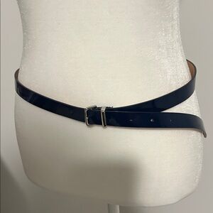 J. Crew Glossy Navy Women's Belt- SMALL